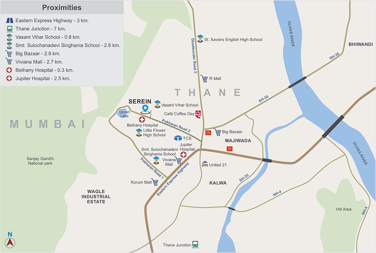 Tata Serein Location Map