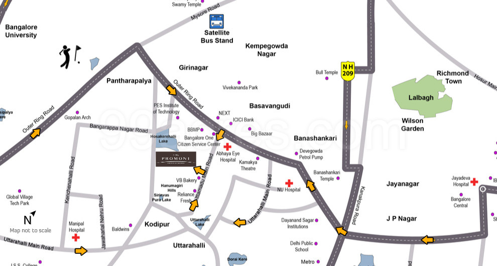 Tata The Promont Location Map