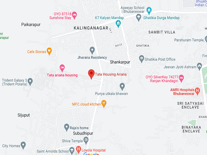 Tata Ariana Location Map