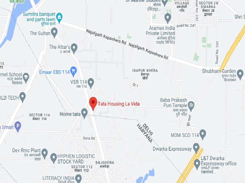 Tata Housing La Vida Location Map