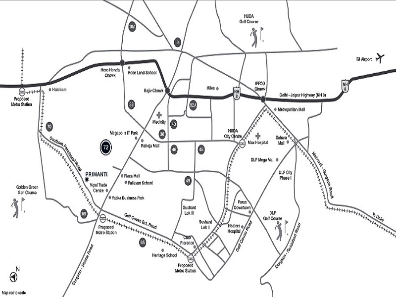 Tata Primanti Location Map